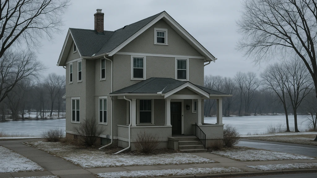 An older home near Como Lake in the Como Park neighborhood of Saint Paul