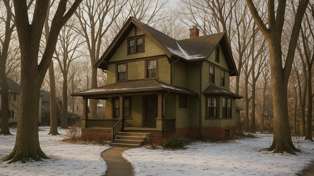 A vintage home on a shaded, wooded lot in the St. Anthony Park neighborhood of Saint Paul